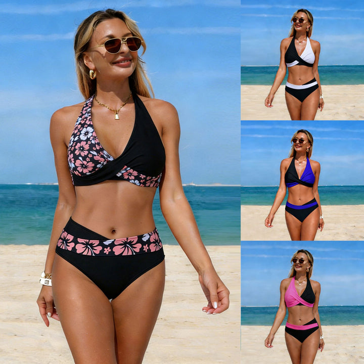 Damen Bikini-Set mit modischem Wickeldesign Echo Archiv
