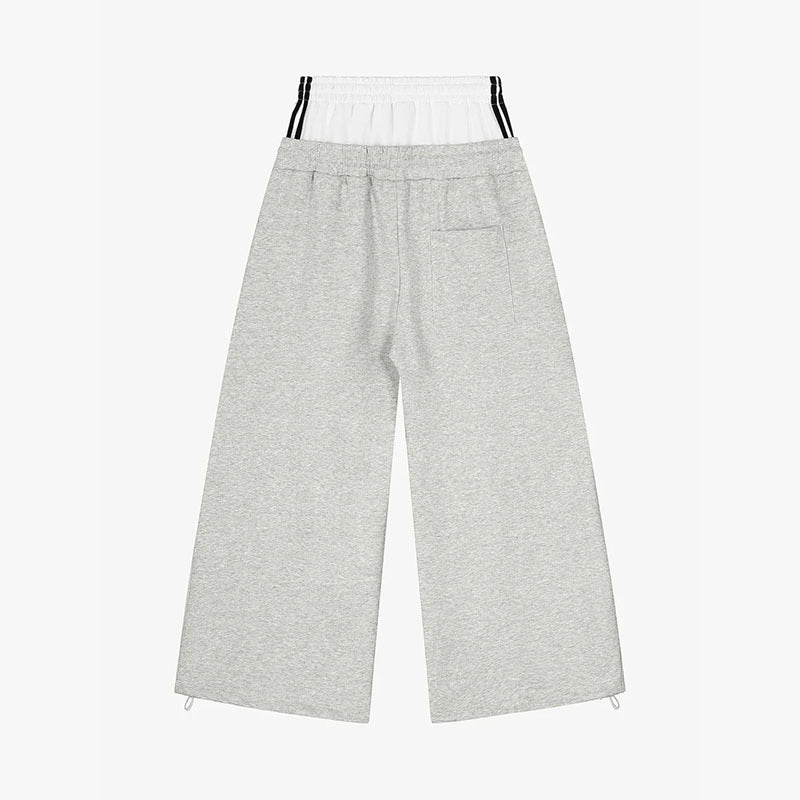 Damen Modische Sweathose mit weitem Schnitt und Sportstreifen Echo Archiv