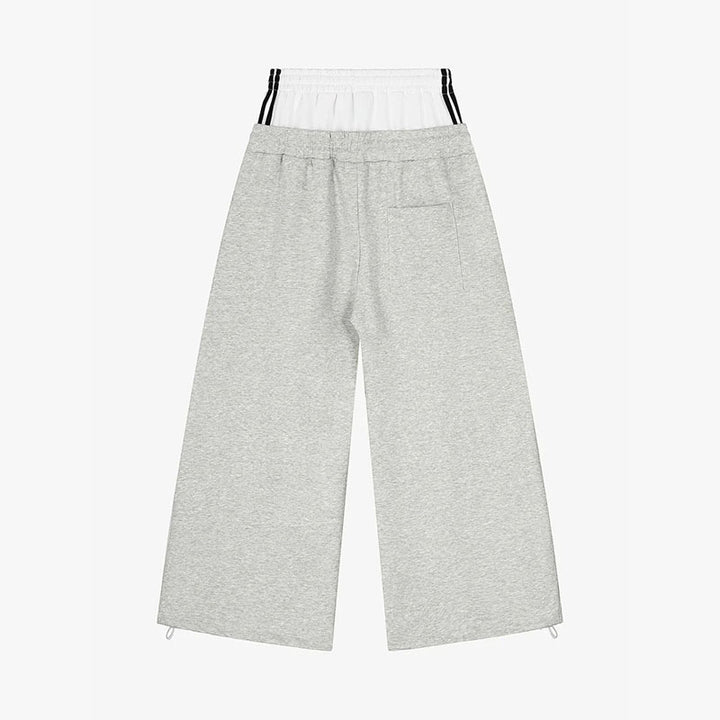 Damen Modische Sweathose mit weitem Schnitt und Sportstreifen Echo Archiv