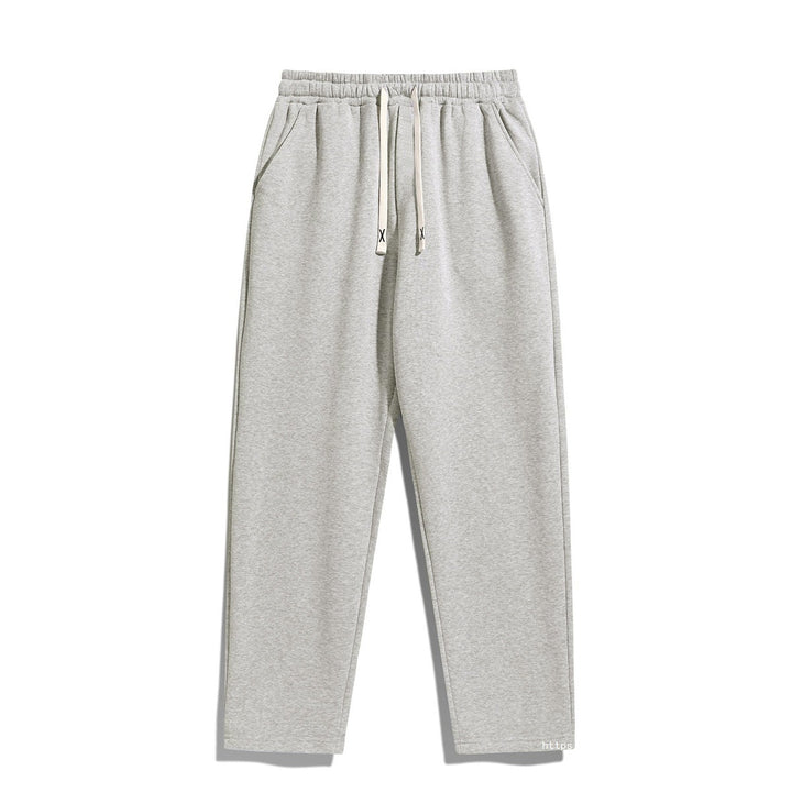 Herren Konisch zulaufende Fleece-Jogginghose mit elastischem Bund, Kordelzug & vorgeformten Knien Echo Archiv