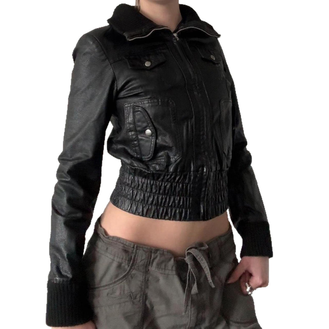 Damen Lederoptik-Bomberjacke Echo Archiv