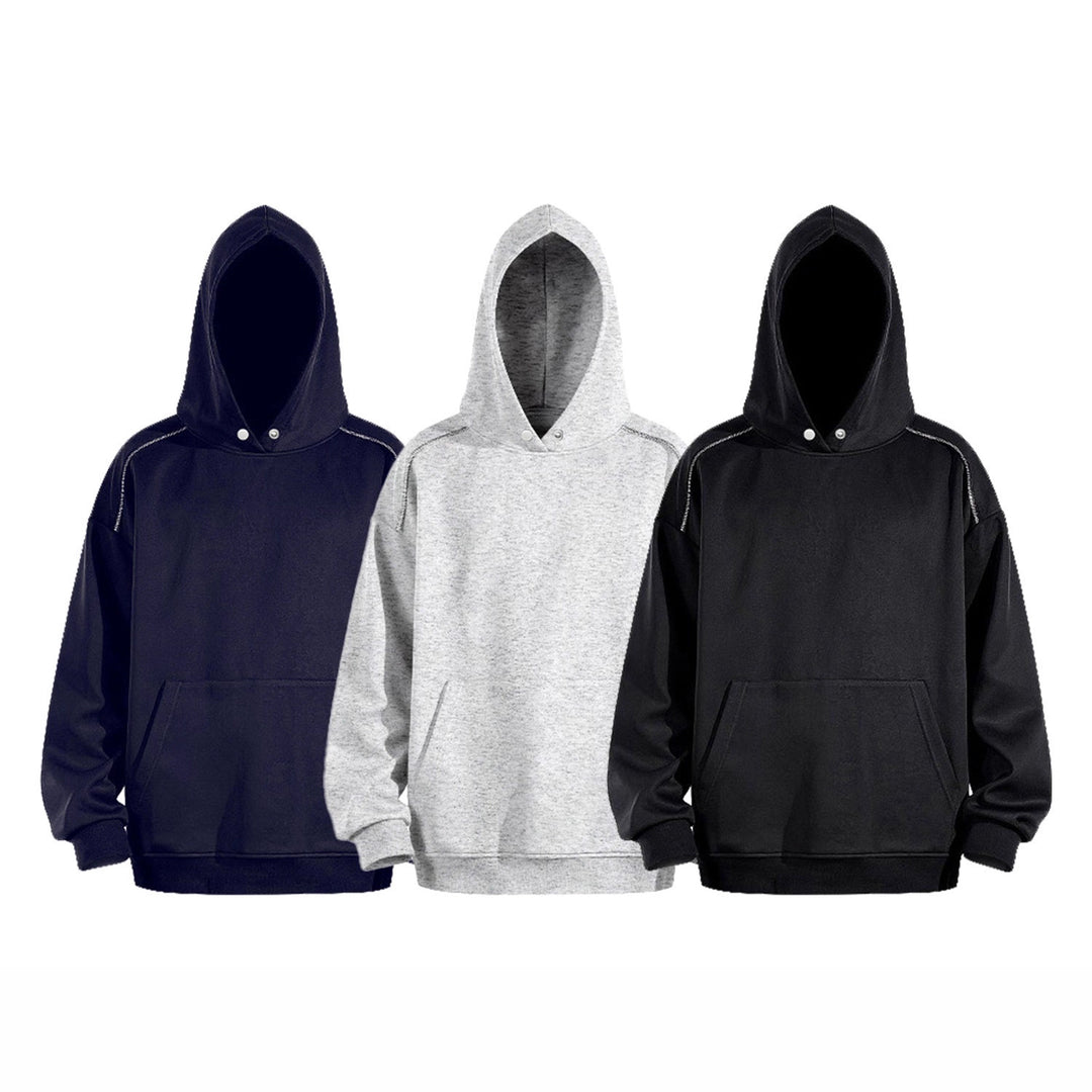 Herren Oversize-Kapuzenpullover mit Kängurutasche und Raglanärmeln Echo Archiv
