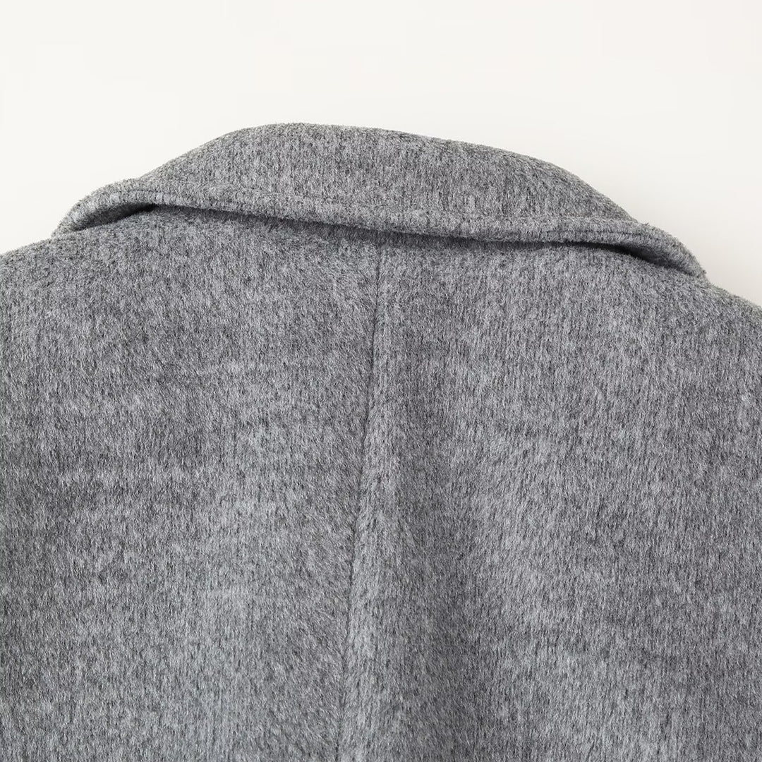 Damen Kurzblazer-Mantel aus Wollmix mit Reverskragen, Zwei-Knopf‑Verschluss und aufgesetzten Taschen Echoarchiv