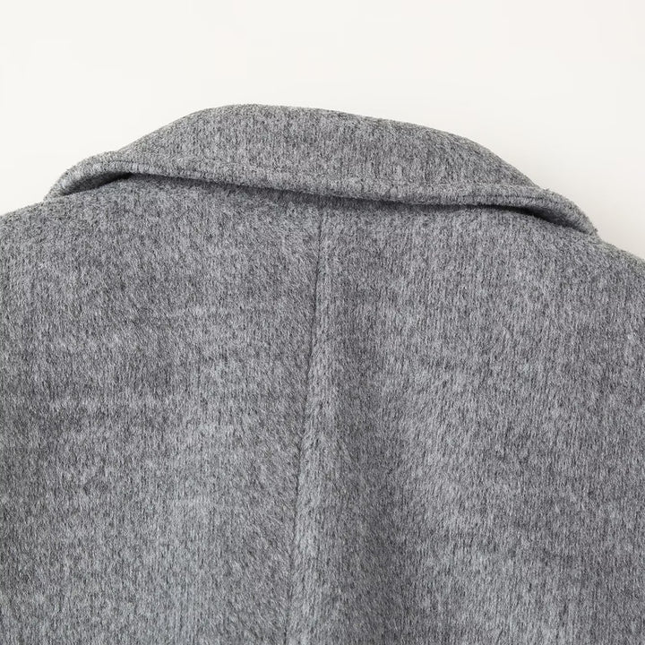 Damen Kurzblazer-Mantel aus Wollmix mit Reverskragen, Zwei-Knopf‑Verschluss und aufgesetzten Taschen Echoarchiv