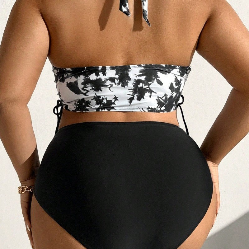 Damen Hochgeschnittener Bikini mit floralem Muster Echo Archiv