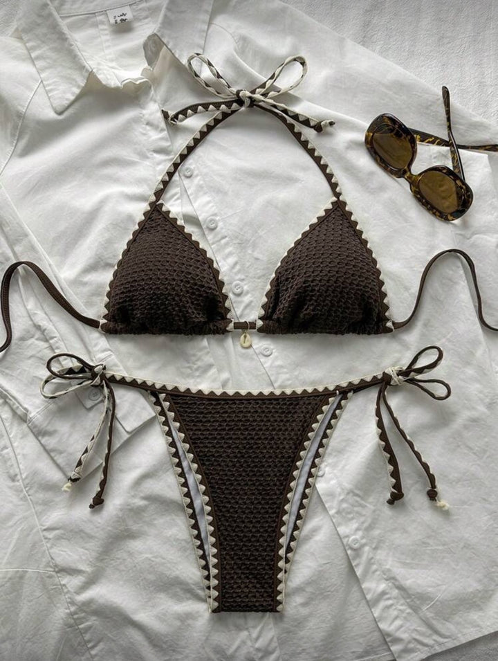 Damen Triangel-Bikini mit Volants Echo Archiv