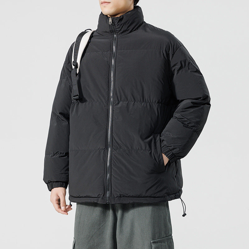 Herren gesteppte Funktionsjacke mit hohem Kragen und isolierendem Innenfutter Echoarchiv