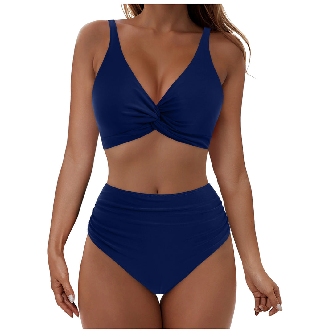 Damen Hochtailliertes Bikini-Set mit Wickel-Oberteil Echo Archiv