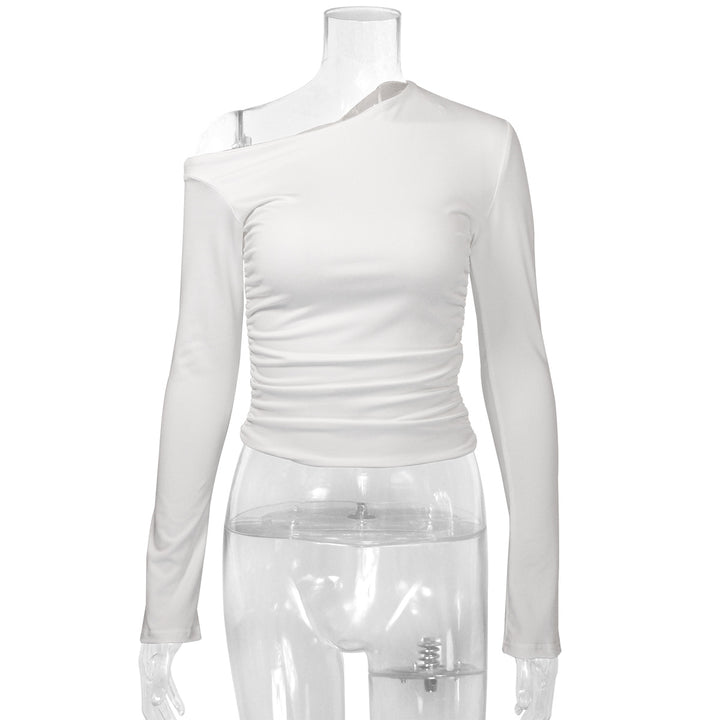 Damen Asymmetrisches Langarmshirt mit elegantem Schnitt und figurformendem Design Echo Archiv