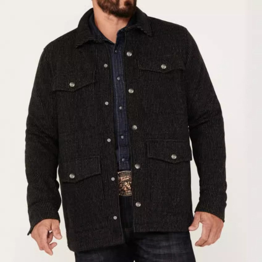 Herren strukturierte Utilityjacke mit praktischen Taschen Echoarchiv