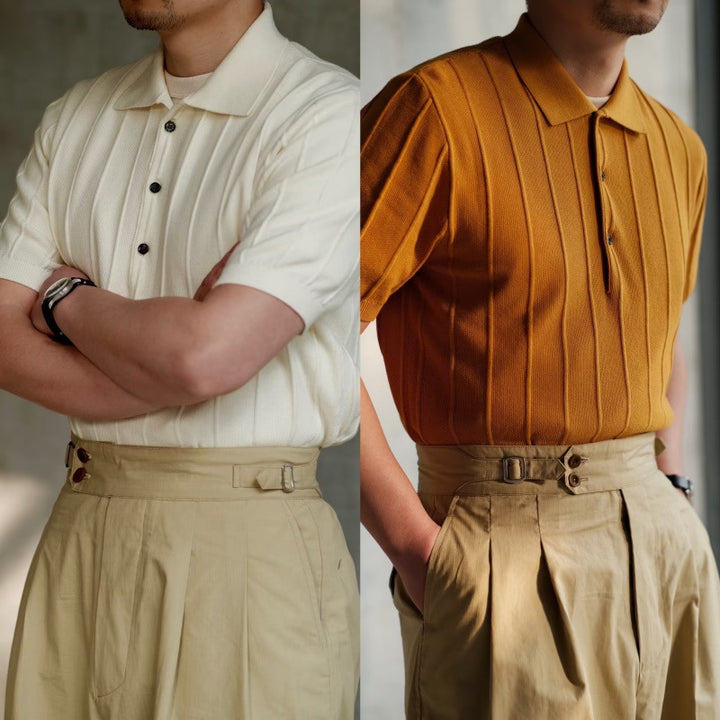 Herren Poloshirt mit strukturiertem Design Echo Archive