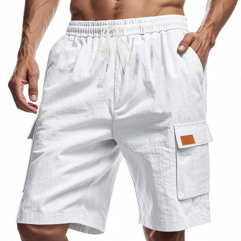 Herren praktische Cargo-Shorts mit elastischem Bund und seitlichen Taschen Echoarchiv