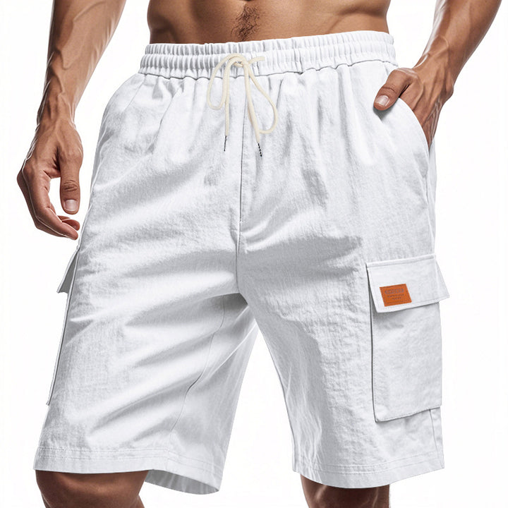 Herren praktische Cargo-Shorts mit elastischem Bund und seitlichen Taschen Echoarchiv