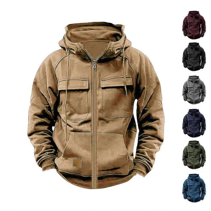 Herren Funktionale Kapuzenjacke mit praktischen Taschen Echoarchiv