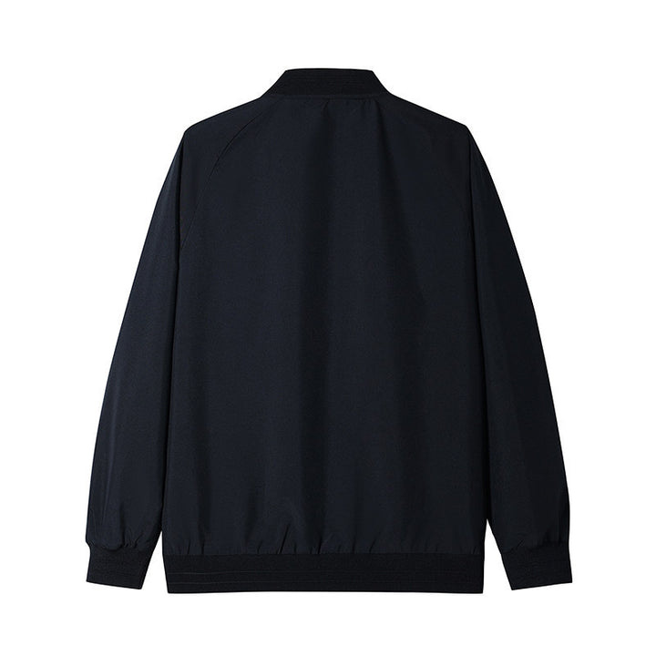 Herren Leichte Windbreaker-Bomberjacke mit Raglanärmeln, elastischen Bündchen und Zwei-Wege-Reißverschluss Echo Archiv