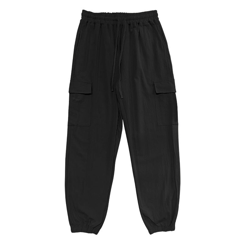 Herren Cargo-Hose mit elastischem Bund und multifunktionalen Taschen Echoarchiv