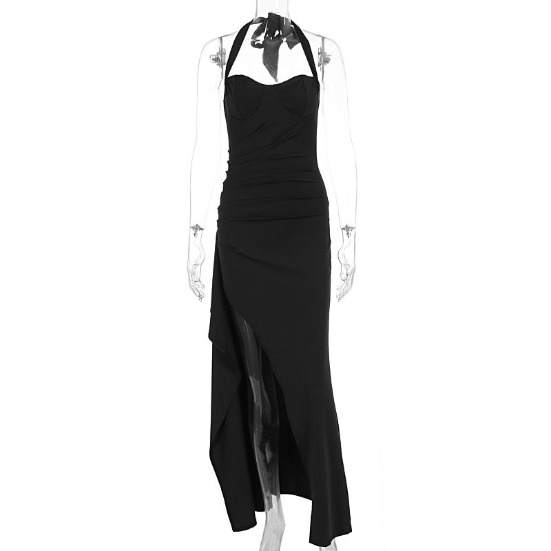Damen Elegantes Abendkleid mit raffiniertem Schlitz und trägerlosem Design Echo Archiv