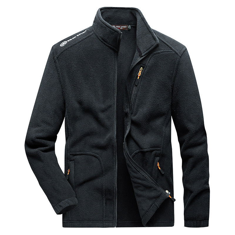 Herren Weiche Fleecejacke mit praktischen Taschen Echo Archiv