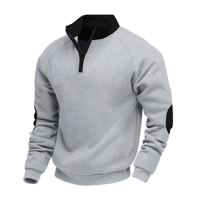 Herren Sportpullover mit hohem Kragen und praktischem Reißverschluss Echoarchiv