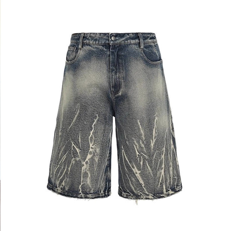 Herren modische Baggy-Shorts im Used-Look Echoarchiv