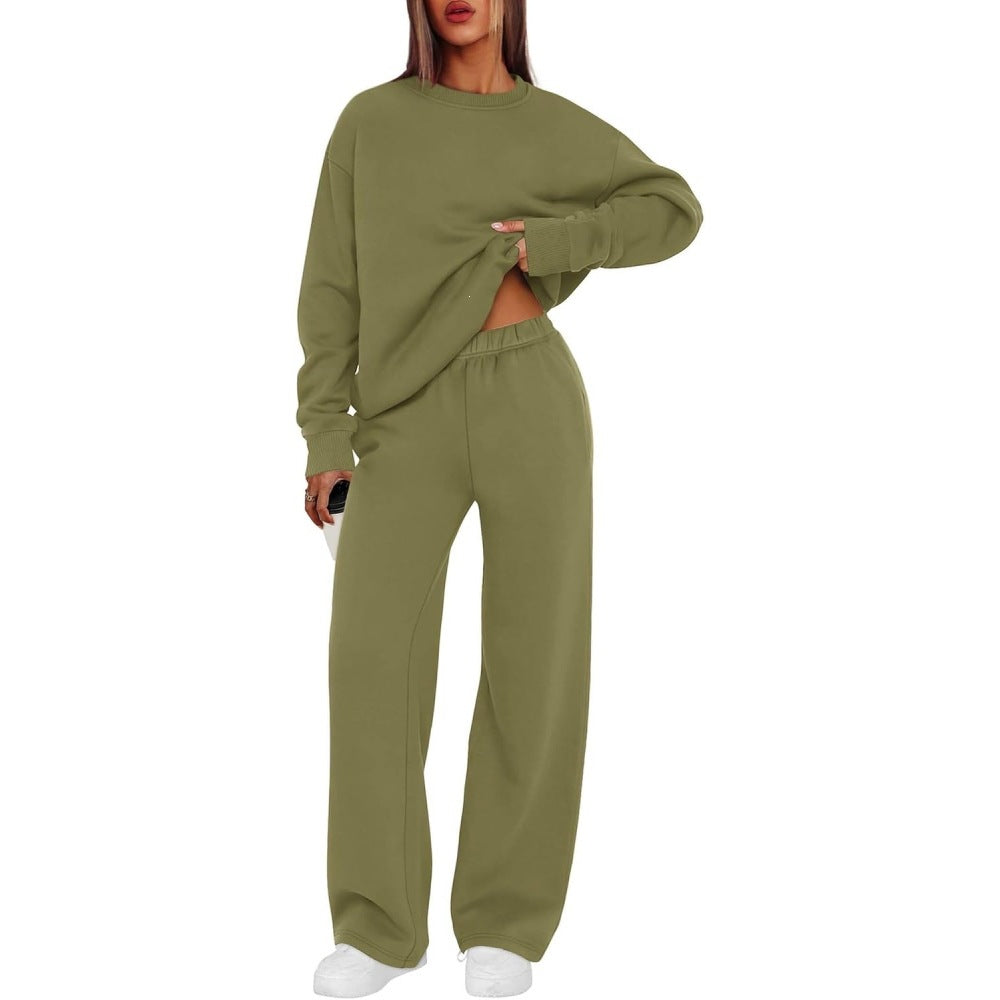 Damen nan lässiges Sweatshirt und weite Jogginghose Set Echo Archiv