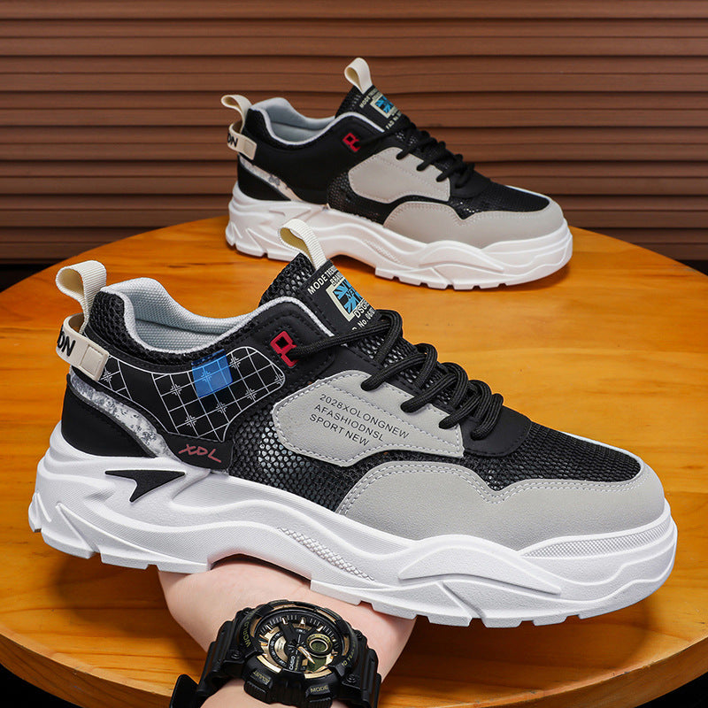 Herren Chunky-Sneaker mit atmungsaktivem Mesh, gepolsterter Plateausohle und technischer Komfortdämpfung – Norré
