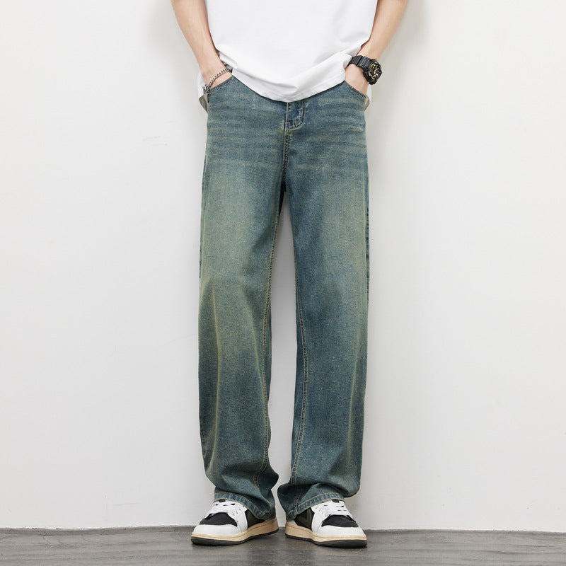 Herren Bequeme Weitgeschnittene Jeans Echoarchiv