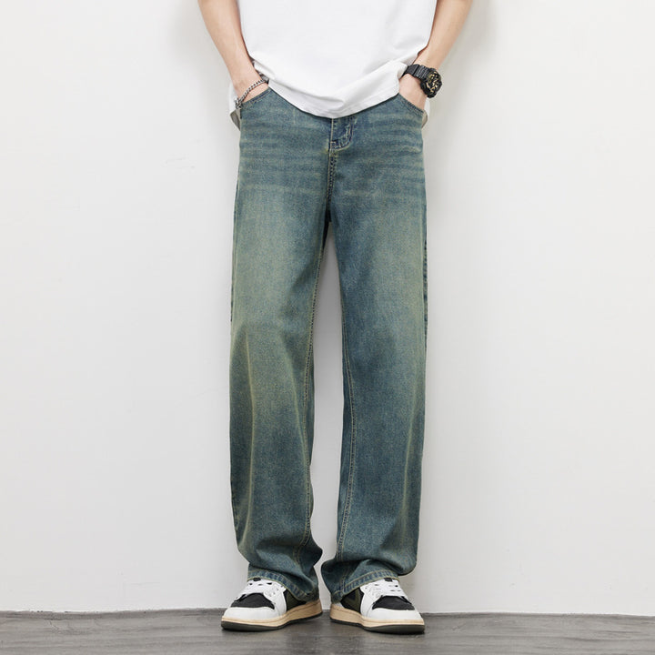 Herren Bequeme Weitgeschnittene Jeans Echoarchiv