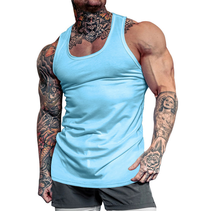 Herren Ärmelloses Sport-Tanktop aus atmungsaktivem Baumwollmix mit feuchtigkeitsableitenden Eigenschaften Echoarchiv