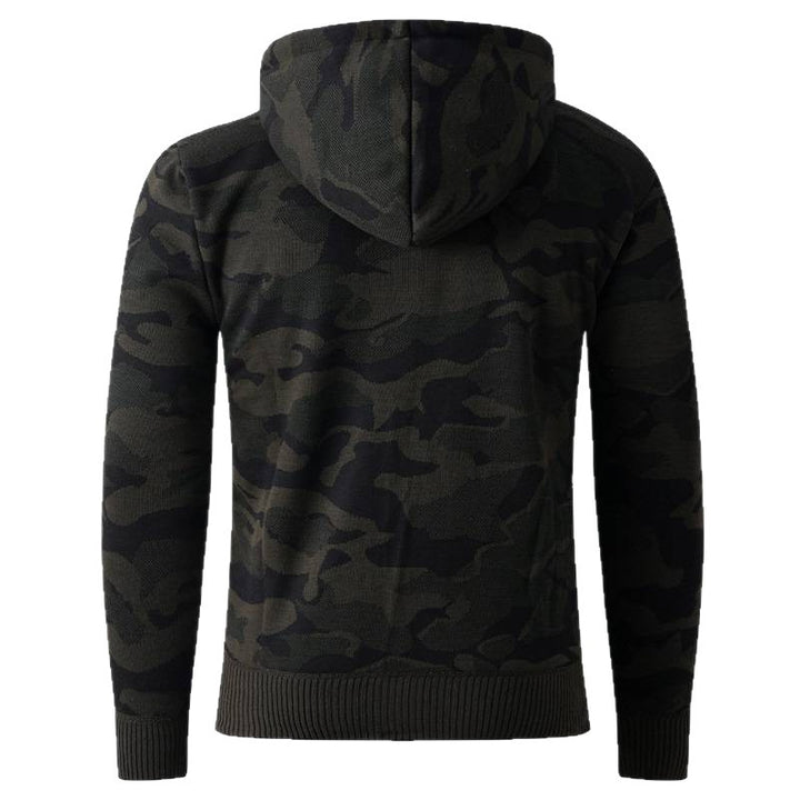 Herren modische Kapuzenjacke mit stylischem Camouflage-Design Echoarchiv