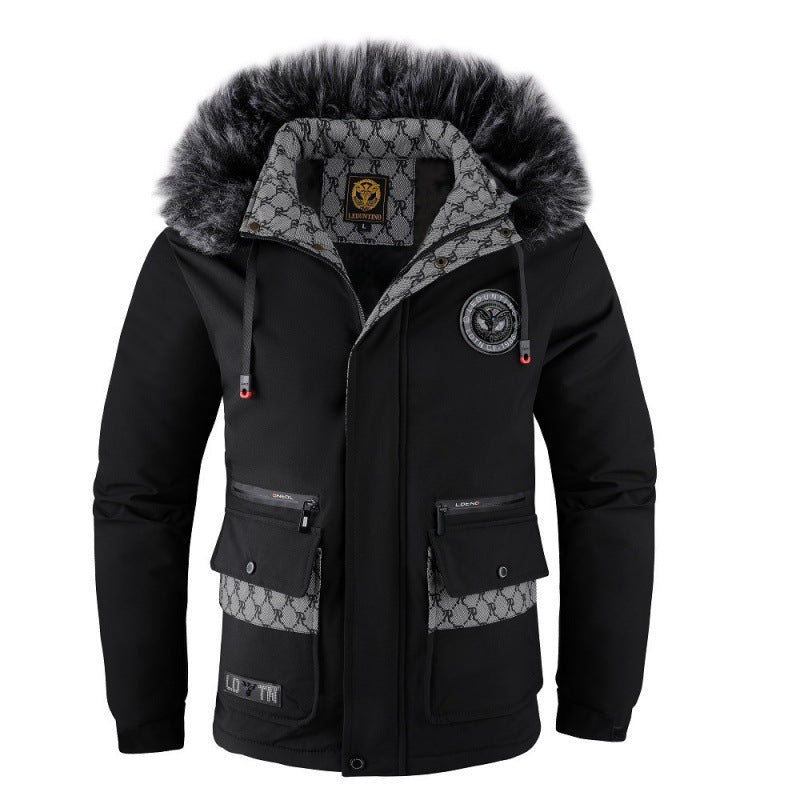 Herren Funktionsjacke mit Kunstfellkragen Echo Archiv
