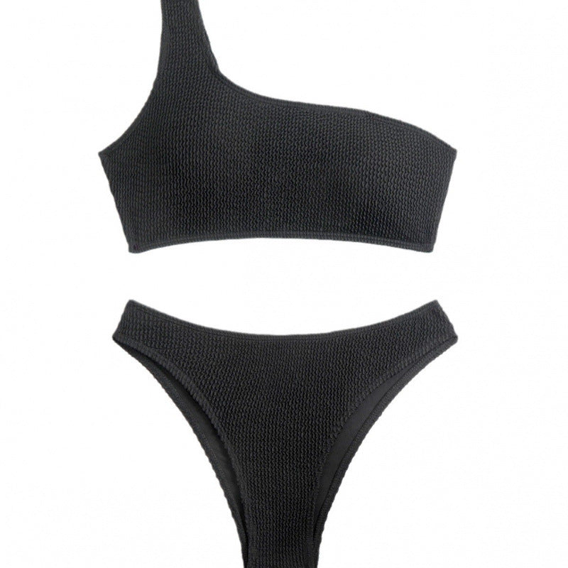 Damen Einseitiger Bikini mit strukturierter Oberfläche Echo Archiv