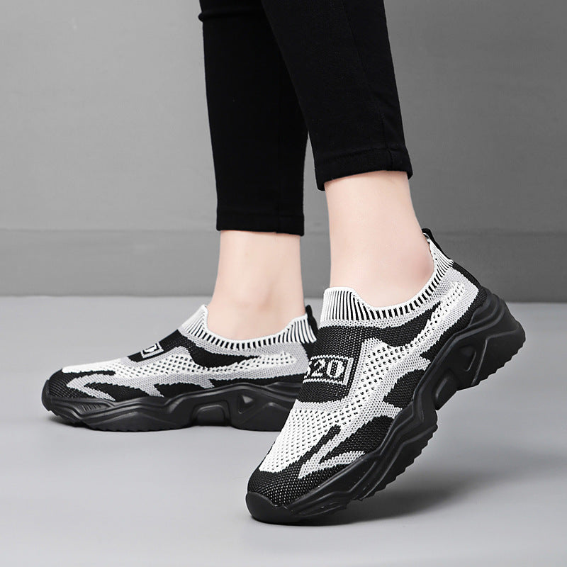 Damen nan nahtloser Strick-Sneaker mit sockenartigem Einstieg und geformter Komfortsohle Echo Archiv