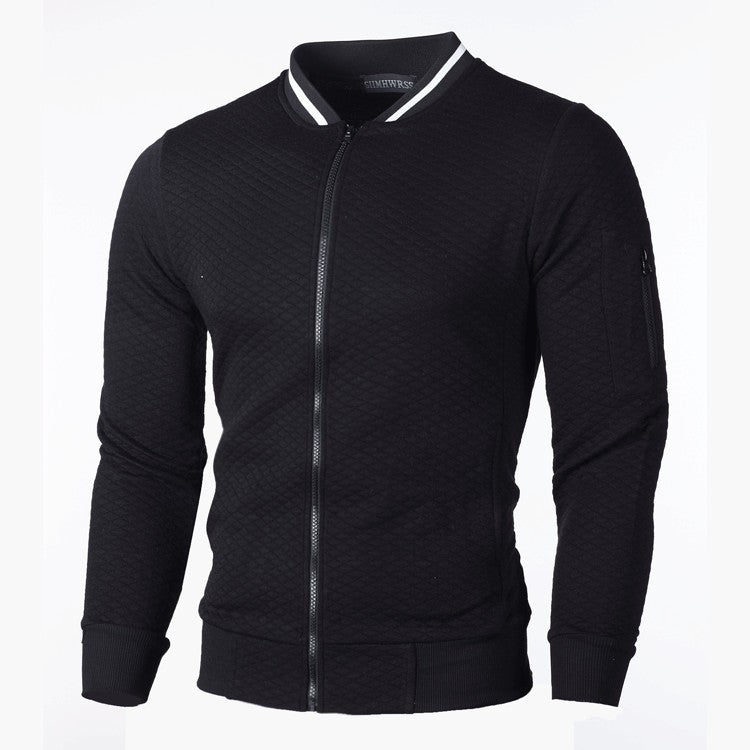 Herren Sportliche Steppjacke mit Reißverschluss und Kontrastdetails Echoarchiv