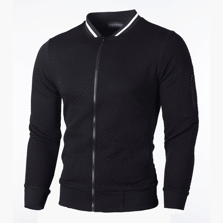 Herren Sportliche Steppjacke mit Reißverschluss und Kontrastdetails Echoarchiv