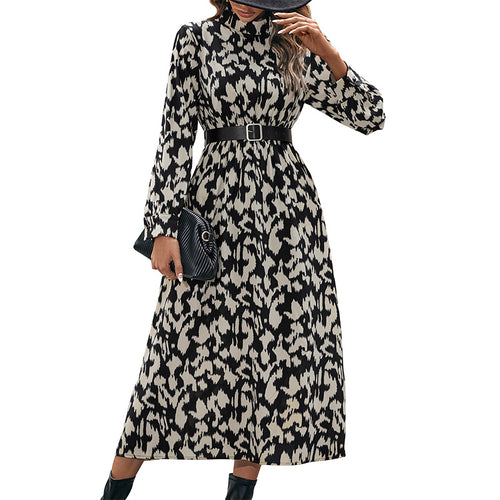 Damen Elegantes Kleid mit Taillengürtel Echo Archiv