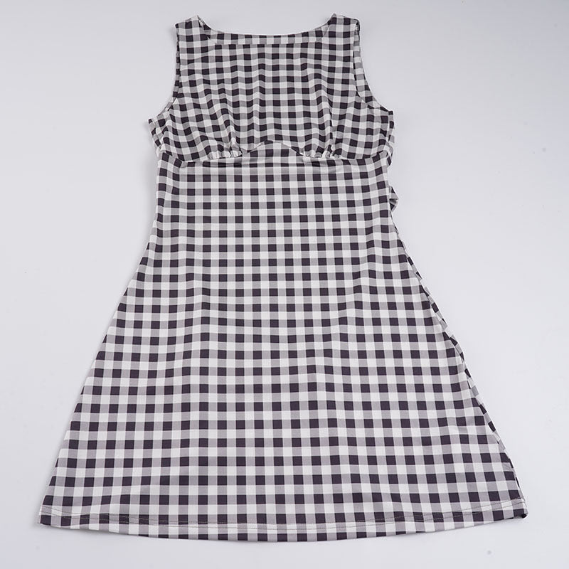 Damen süßes Vichy-Kleid mit femininer Silhouette und Rüschendetails Echo Archiv