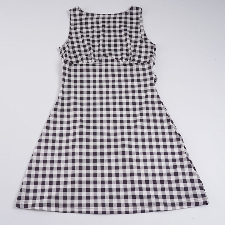 Damen süßes Vichy-Kleid mit femininer Silhouette und Rüschendetails Echo Archiv