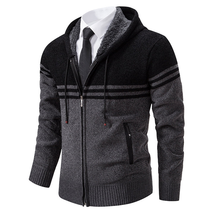 Herren modische Kapuzenjacke mit strukturiertem Design Echoarchiv