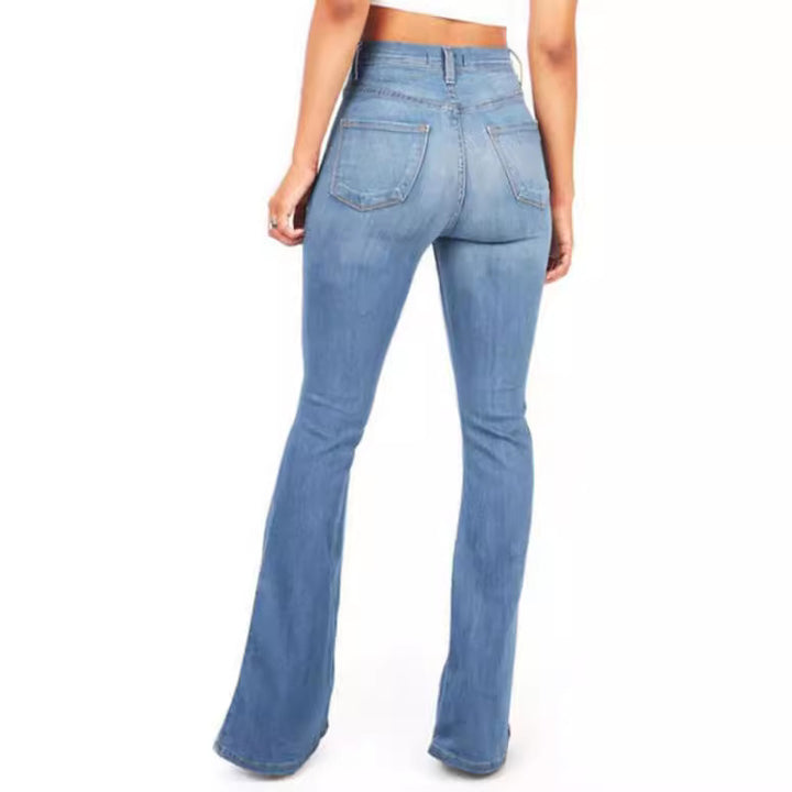 Damen nan Jeans mit hohem Bund und leichtem Schlag Echo Archiv