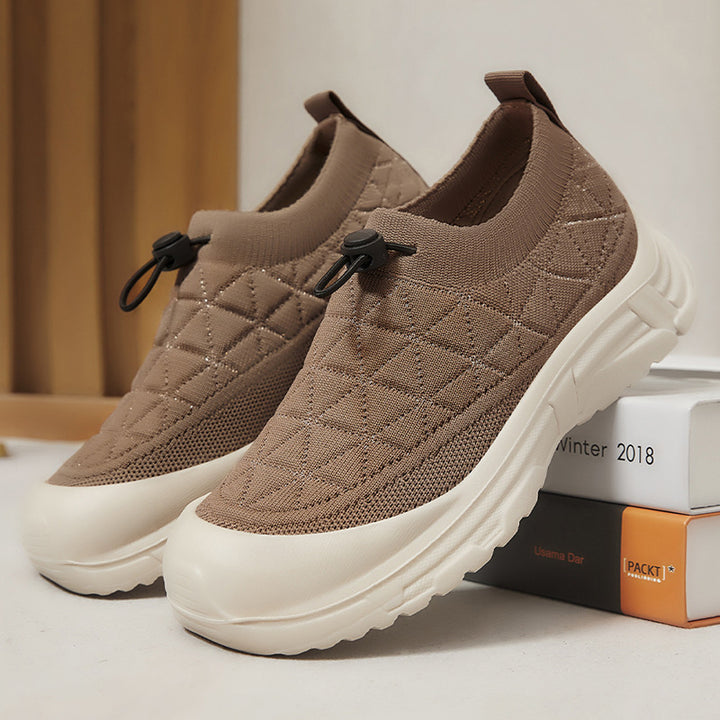 Damen nan gesteppter Slip-On Winterhalbschuh mit Quick-Lock Kordelzug, elastischem Schaft und rutschfester Profillaufsohle Echo Archiv