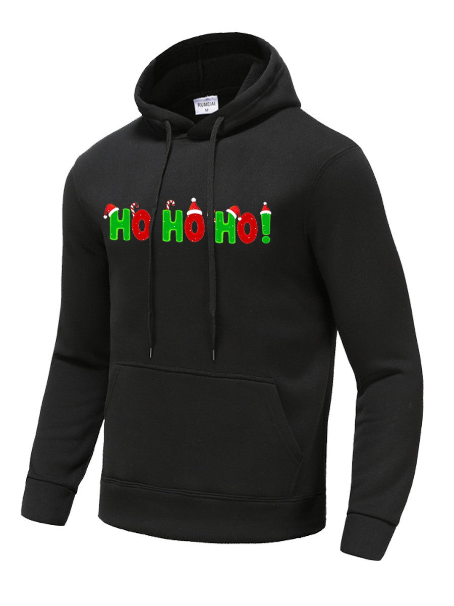 Herren Hoodie mit festlichem Schriftzug Echoarchiv