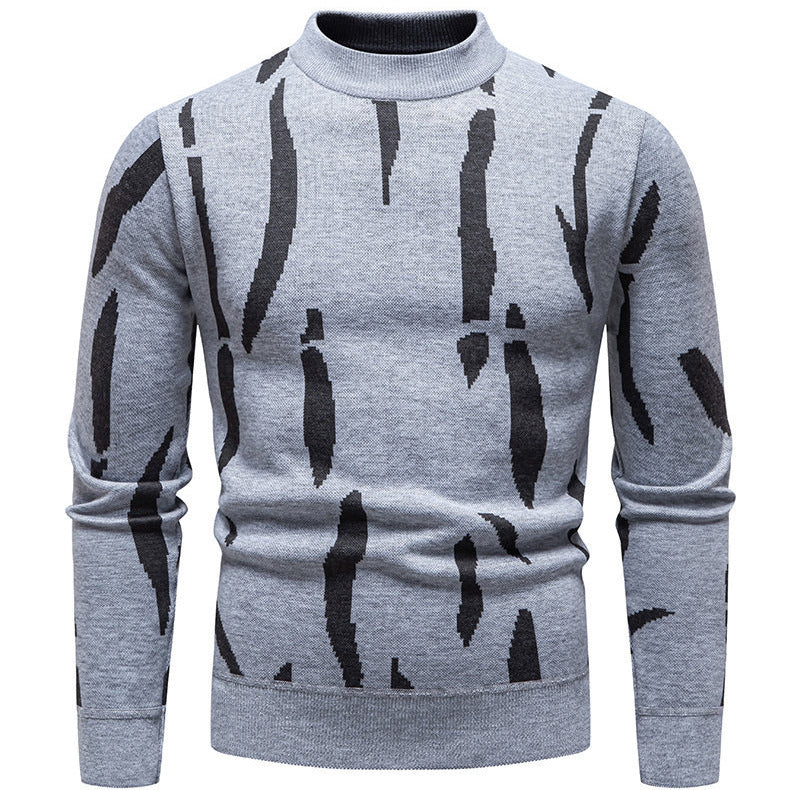 Herren modischer Pullover mit grafischem Muster Echoarchiv