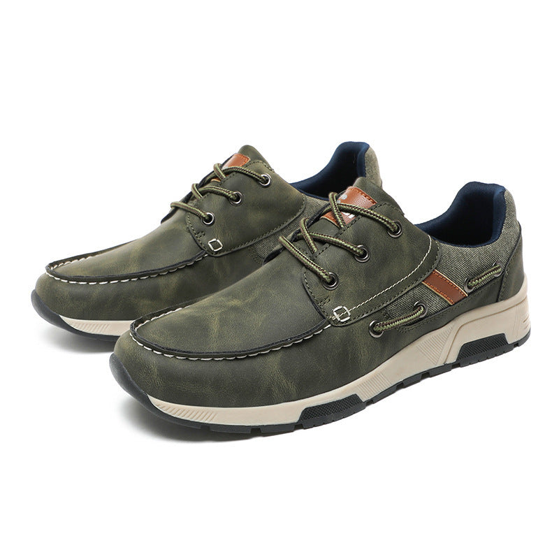 Herren nan Mokassin-inspirierter City-Sneaker mit profiliertem Gummisohlenprofil und gepolstertem Fersenkragen Echo Archiv