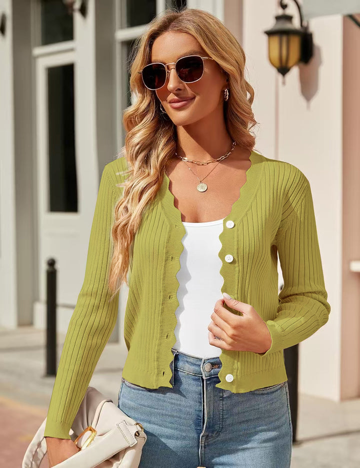 Damen Elegante und figurbetonte Strickjacke Echo Archiv