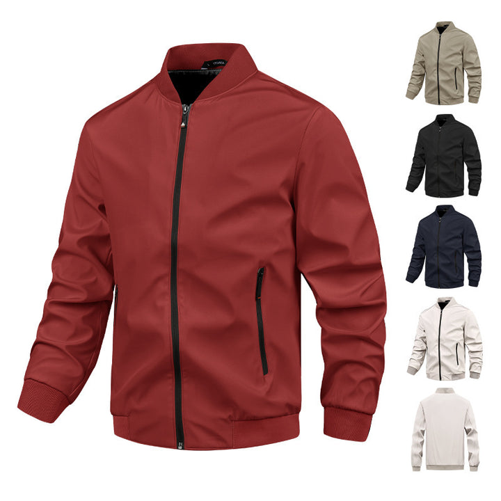 Herren moderne Bomberjacke mit elastischem Bündchen und praktischen Taschen Echoarchiv