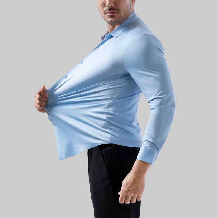 Elastisches Slim Fit Herrenhemd