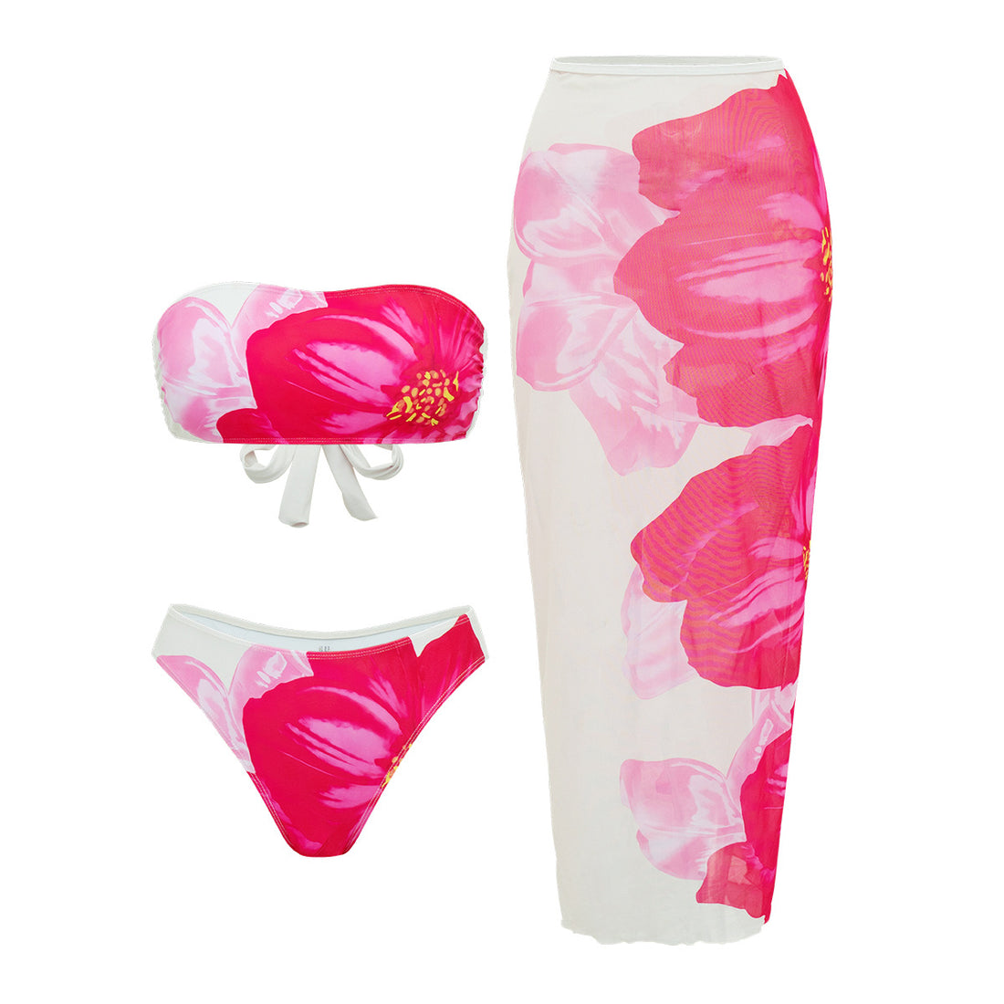 Damen Strand-Bikini-Set mit lässigem Maxi-Rock – Maréssa