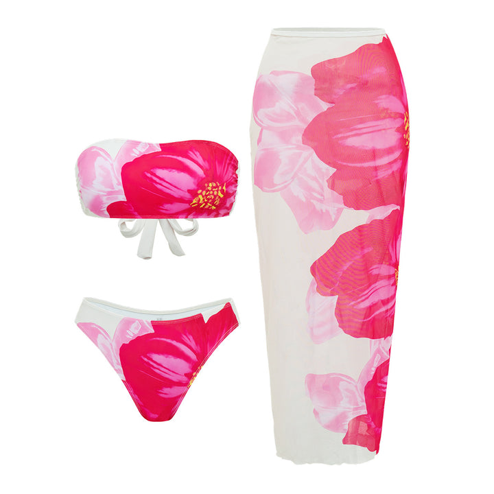 Damen Strand-Bikini-Set mit lässigem Maxi-Rock Echo Archiv