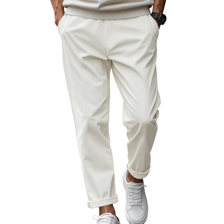Herren elegante Chino-Hose mit bequemem Bund und modischem Schnitt Echoarchiv